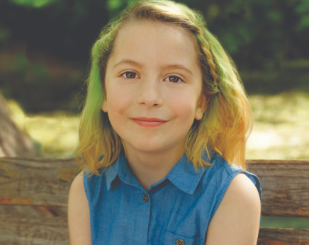 Headshot of Cera, a child patient with XLH on CRYSVITA